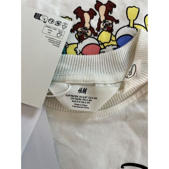 H&M Disney Long Sleeve Shirt Size 3/4T - Picture 7 of 8